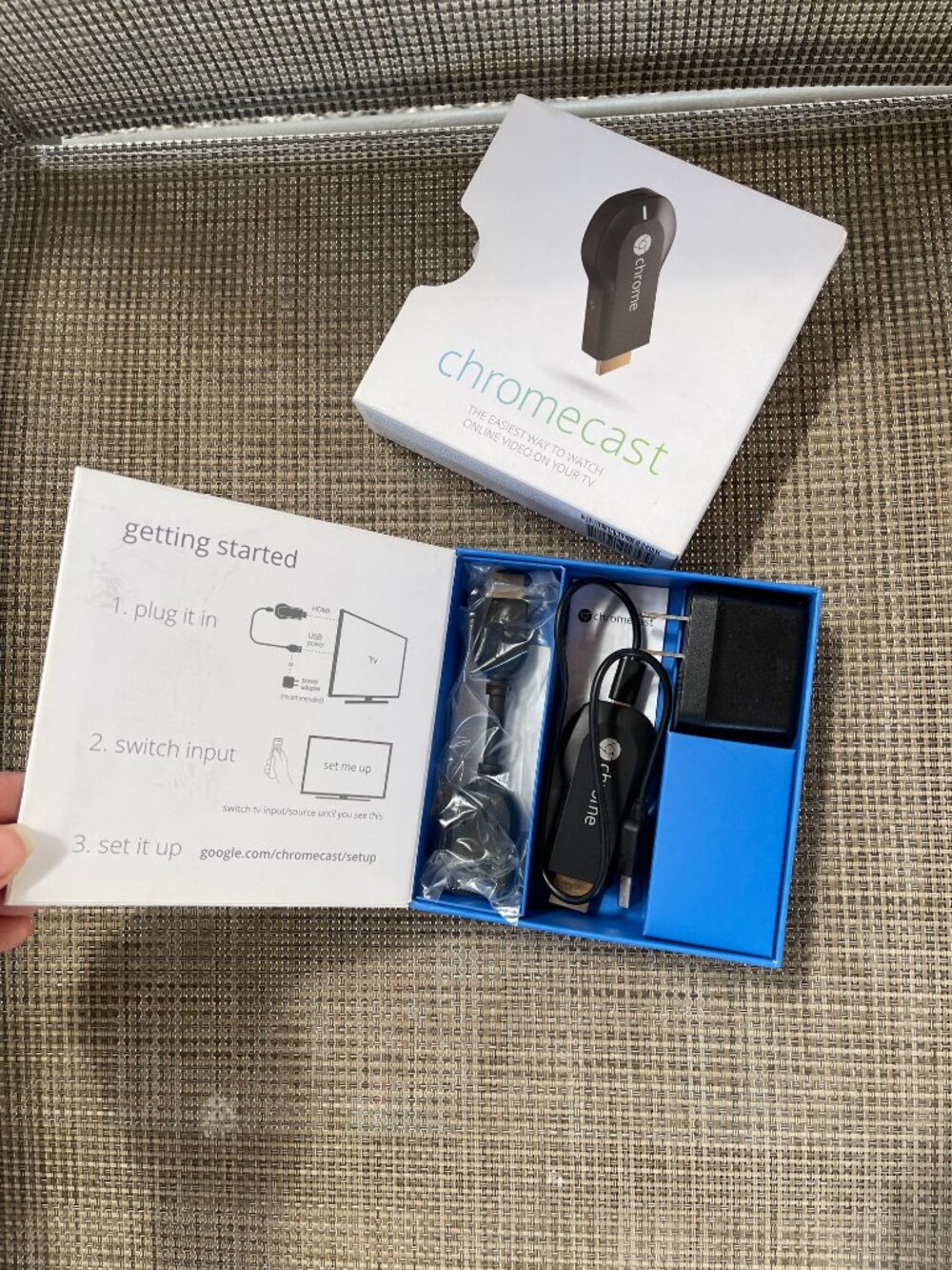 Chromecast in box